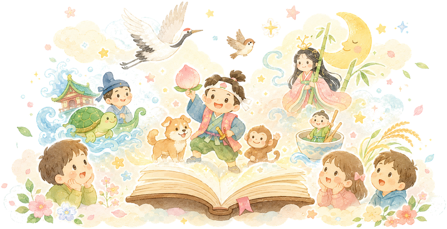 ももたろう・うらしまたろう・かぐやひめ たちの えほん